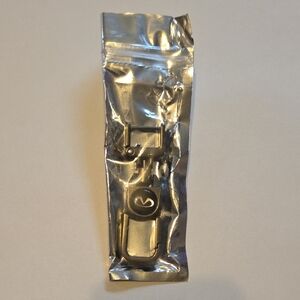 Silver and Black Keychain